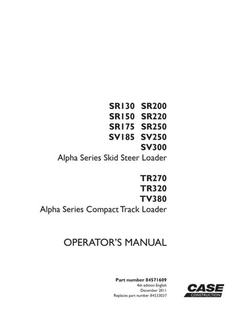 case sv250 skid steer manual|case alpha sv250 manual.